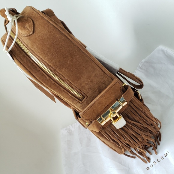 BUSCEMI Phd Mid Size Suede Leather Birkin backpack - Picture 6 of 8